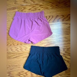 Athleta Girl Run Free 2.5” Shorts (2 pairs)
